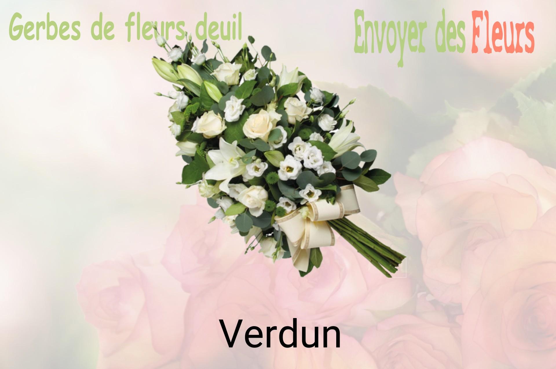 Gerbe de fleurs de deuil livrée à Verdun